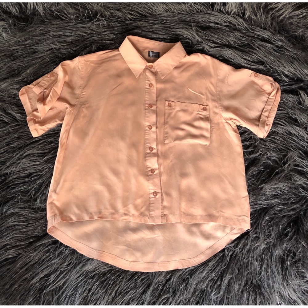 Sparkle and fade button down blouse size xs
